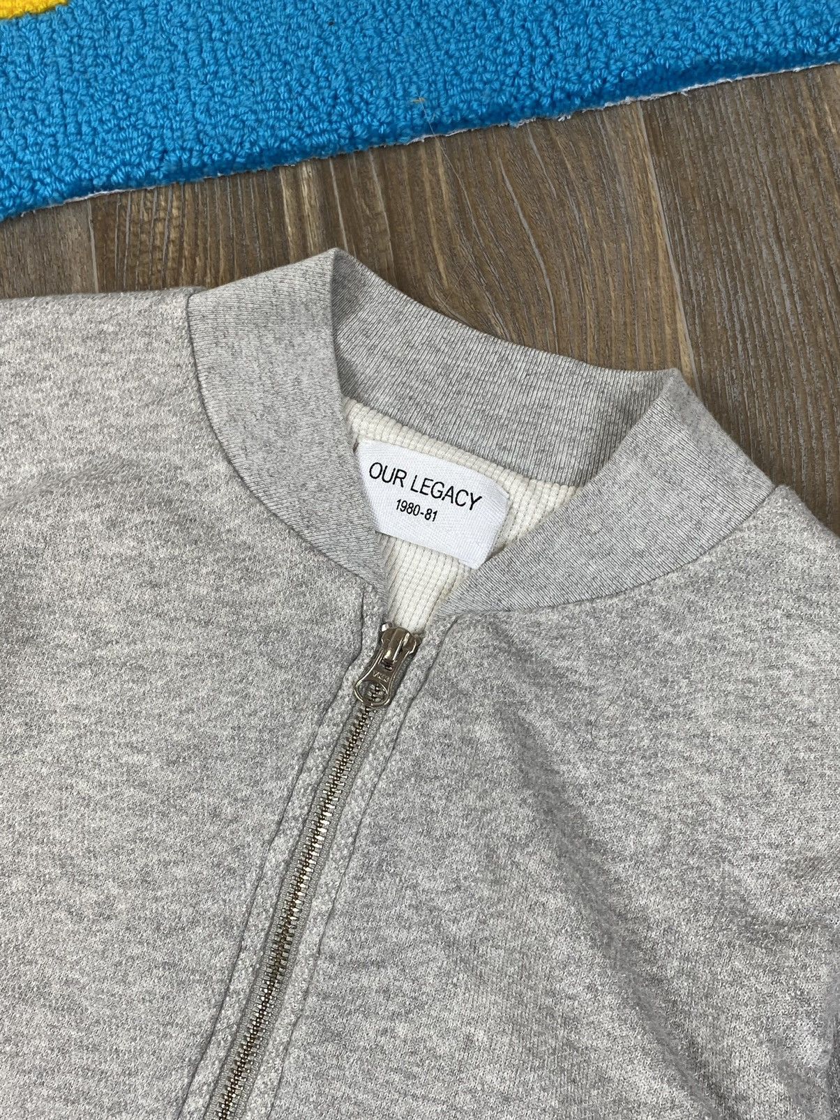 Our Legacy Our Legacy full zip grey cotton bomber pullover Size US S / EU 44-46 / 1 - 4 Thumbnail