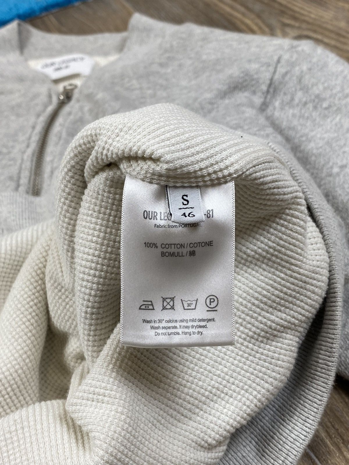 Our Legacy Our Legacy full zip grey cotton bomber pullover Size US S / EU 44-46 / 1 - 11 Thumbnail
