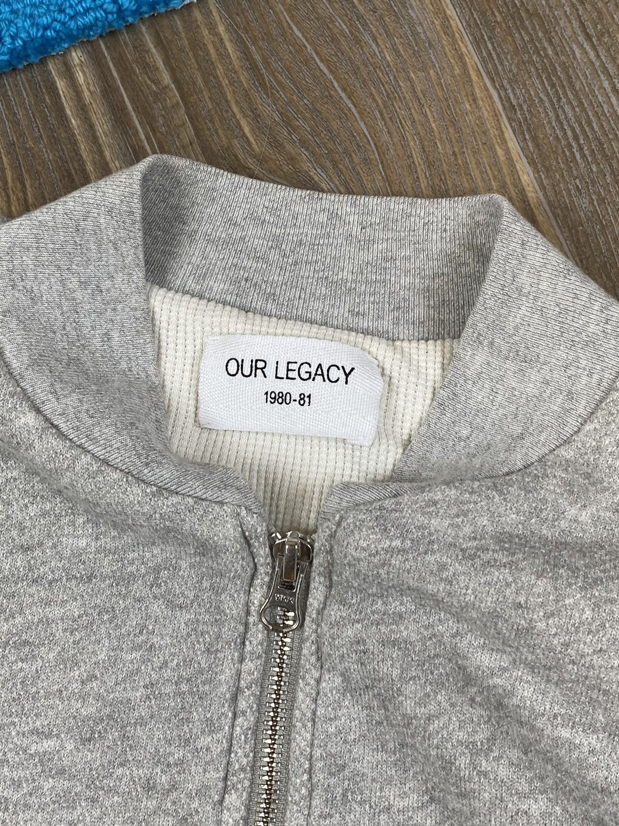 Our Legacy Our Legacy full zip grey cotton bomber pullover Size US S / EU 44-46 / 1 - 9 Thumbnail