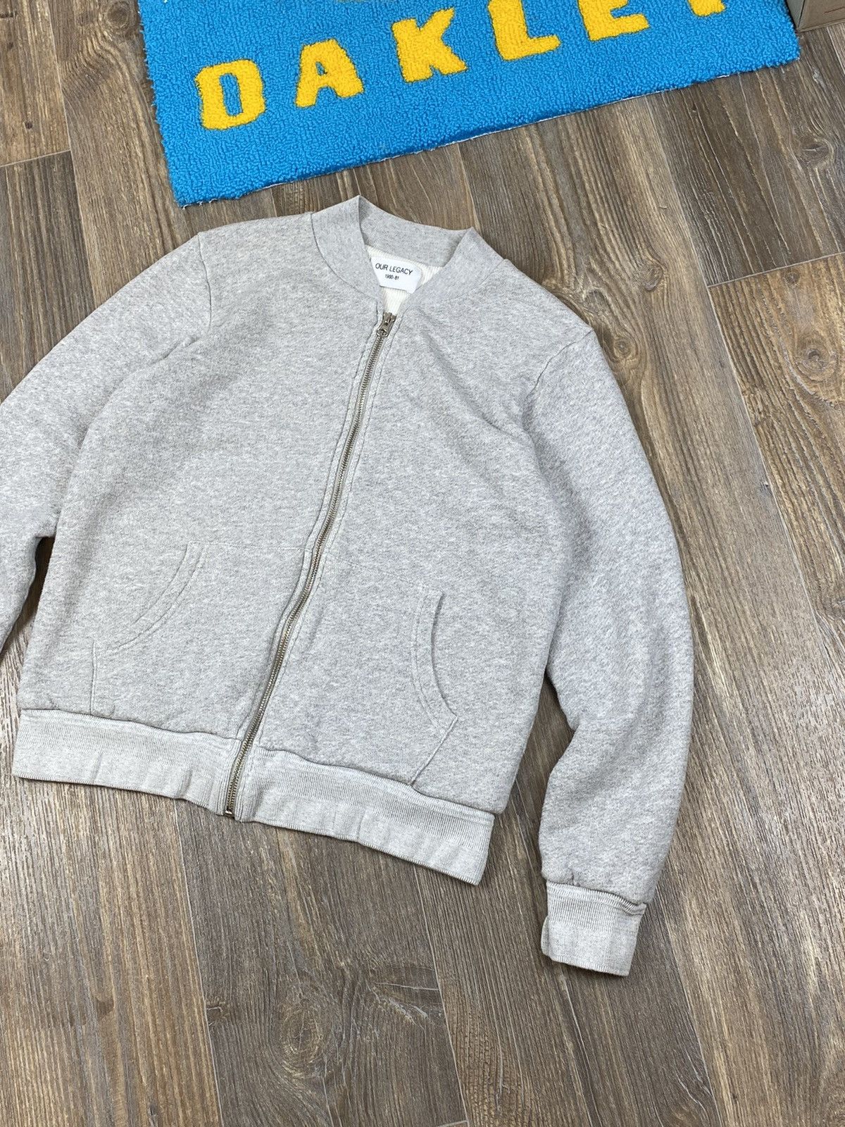 Our Legacy Our Legacy full zip grey cotton bomber pullover Size US S / EU 44-46 / 1 - 2 Thumbnail
