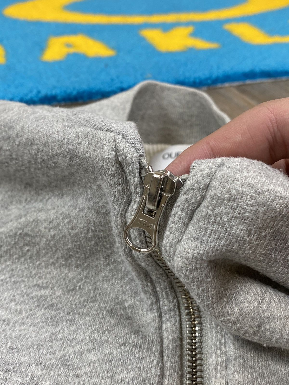 Our Legacy Our Legacy full zip grey cotton bomber pullover Size US S / EU 44-46 / 1 - 10 Thumbnail