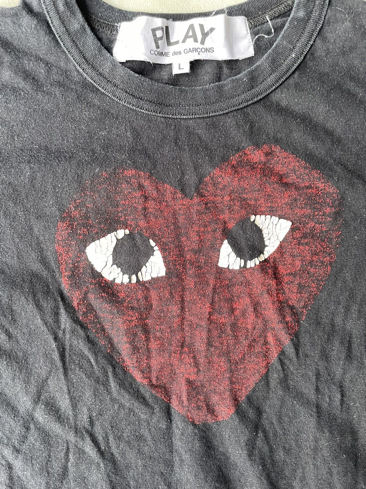 Comme des Garcons PLAY Comme des Garcons Play Washed Heart Tee Size US L / EU 52-54 / 3 - 2 Thumbnail