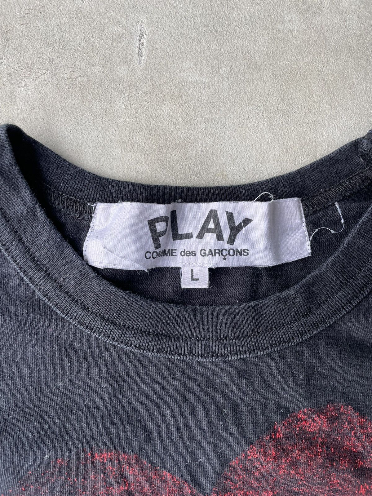 Comme des Garcons PLAY Comme des Garcons Play Washed Heart Tee Size US L / EU 52-54 / 3 - 3 Thumbnail