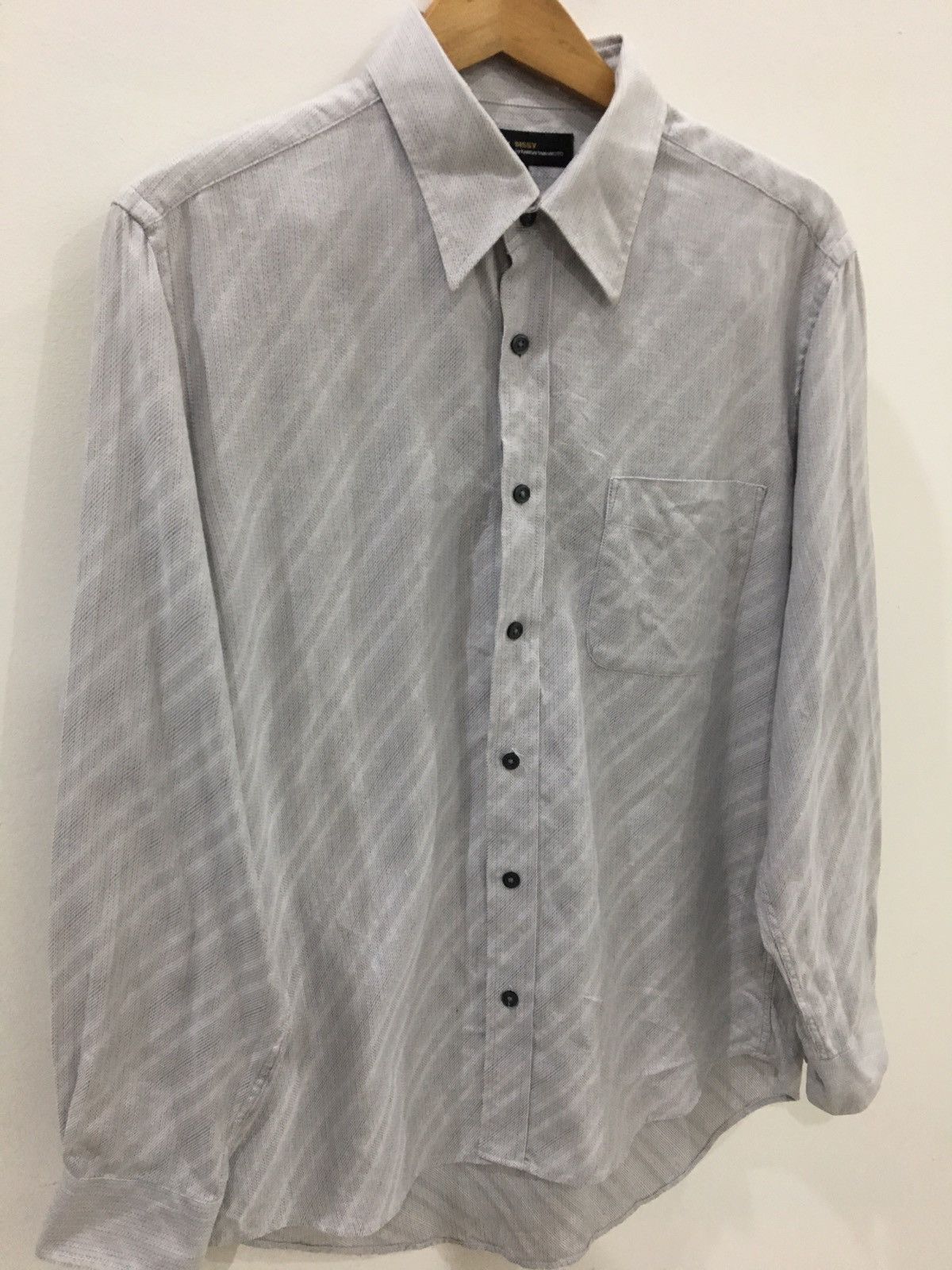 Kansai Yamamoto KANSAI YAMAMOTO -STRIPES BUTTON UP 100% COTTON SHIRT Size US L / EU 52-54 / 3 - 5 Thumbnail