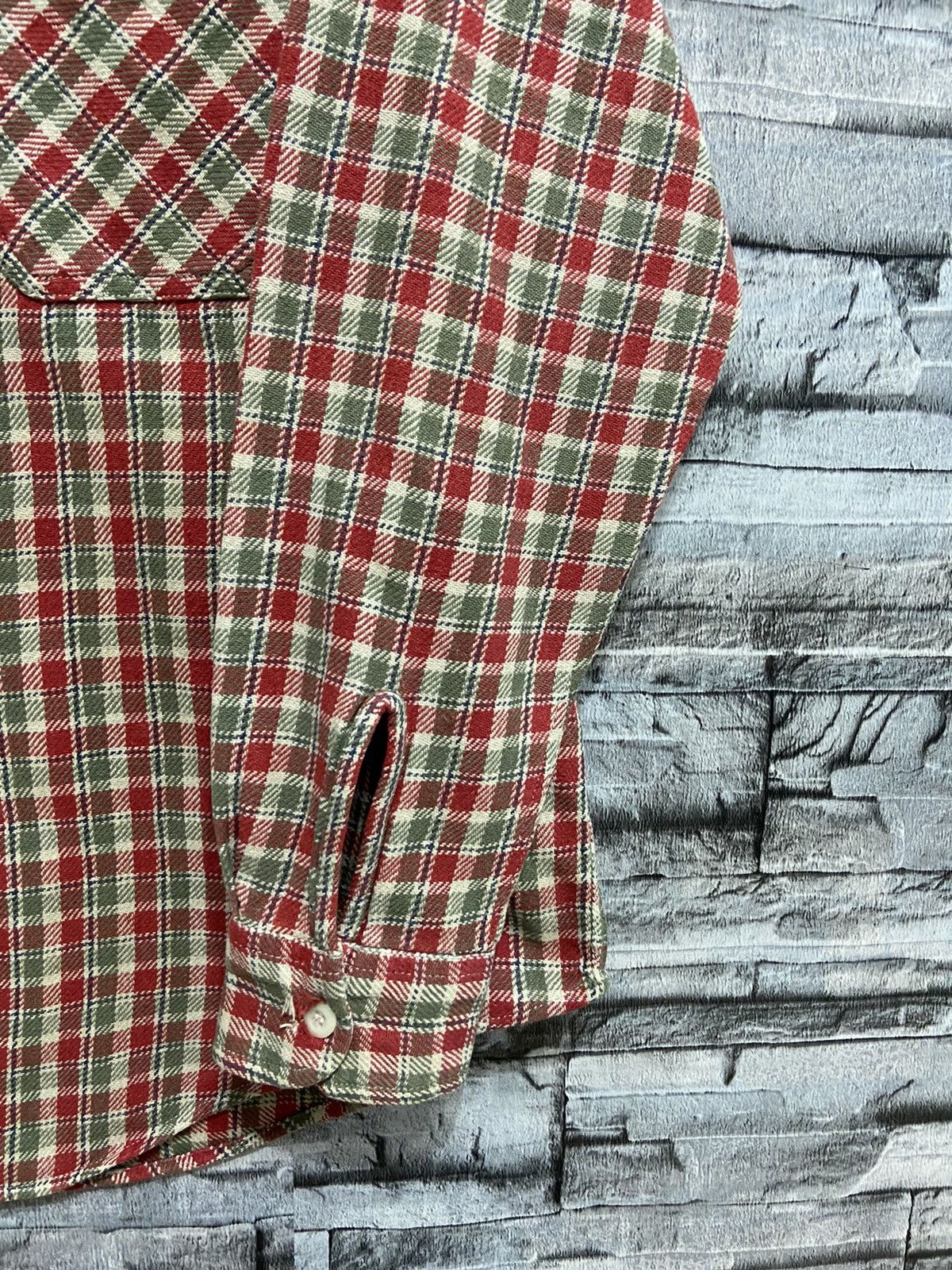 Levi's Vintage Clothing Vintage Levis Flannel double pocket plaid design Size US L / EU 52-54 / 3 - 5 Thumbnail