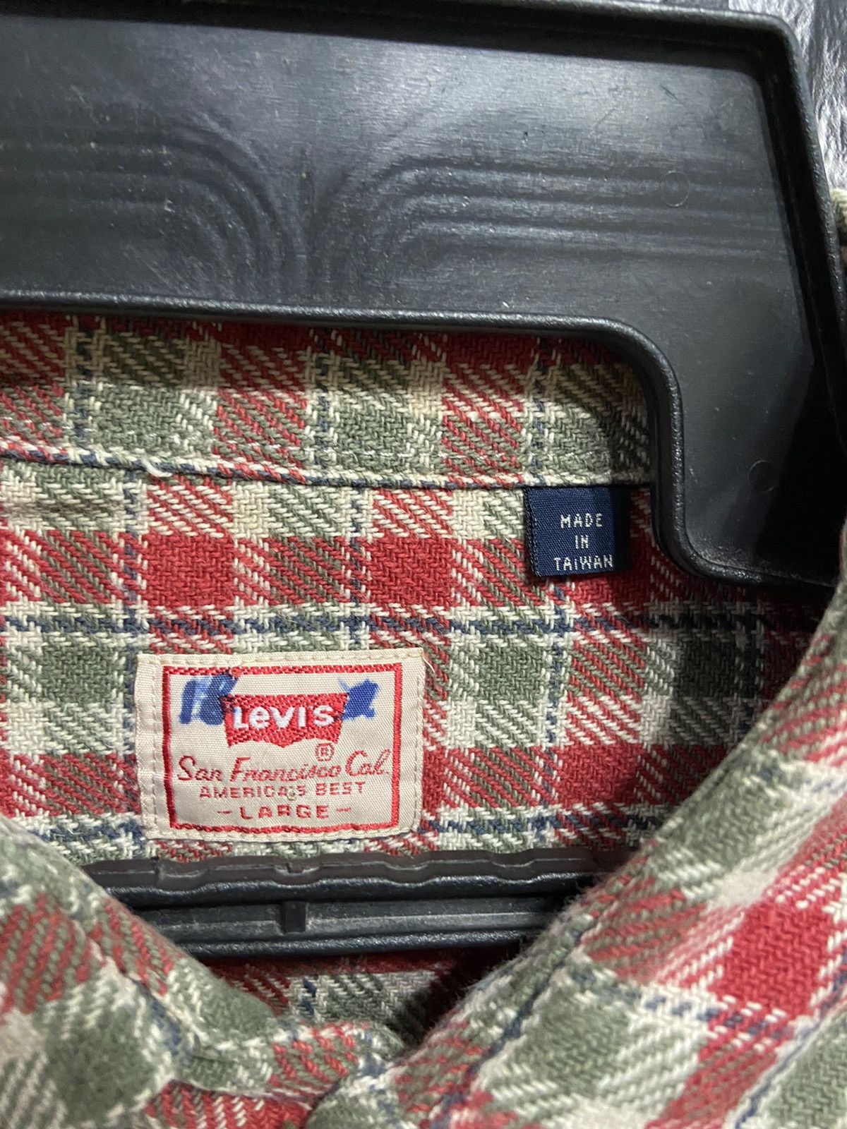 Levi's Vintage Clothing Vintage Levis Flannel double pocket plaid design Size US L / EU 52-54 / 3 - 3 Thumbnail