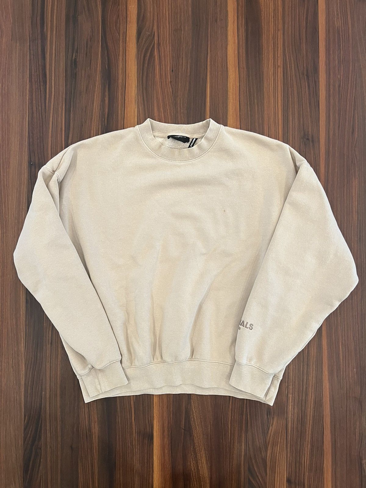 Essentials Essentials Crewneck Beige Embroidery Size US S / EU 44-46 / 1 - 1 Thumbnail