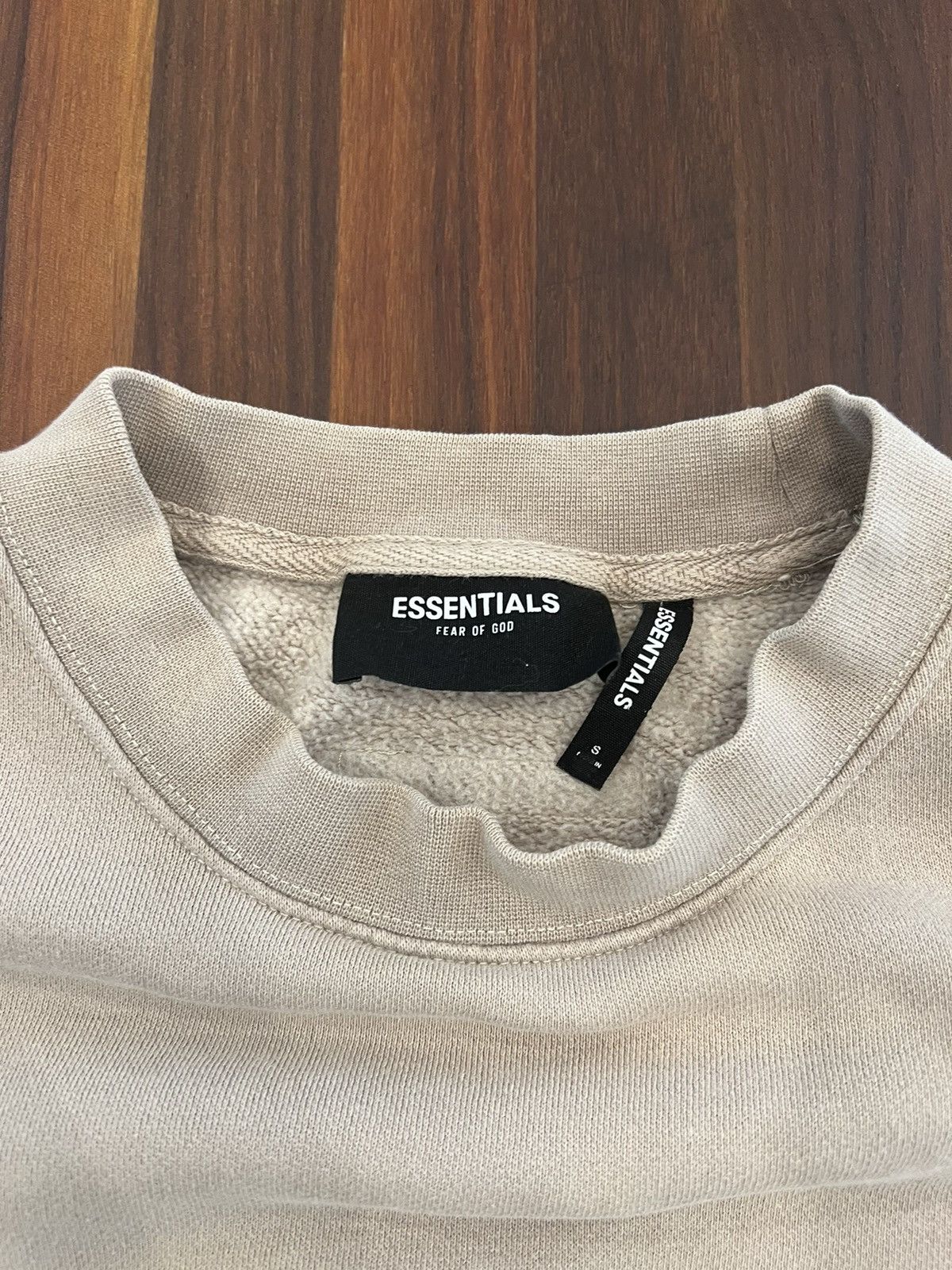 Essentials Essentials Crewneck Beige Embroidery Size US S / EU 44-46 / 1 - 4 Thumbnail