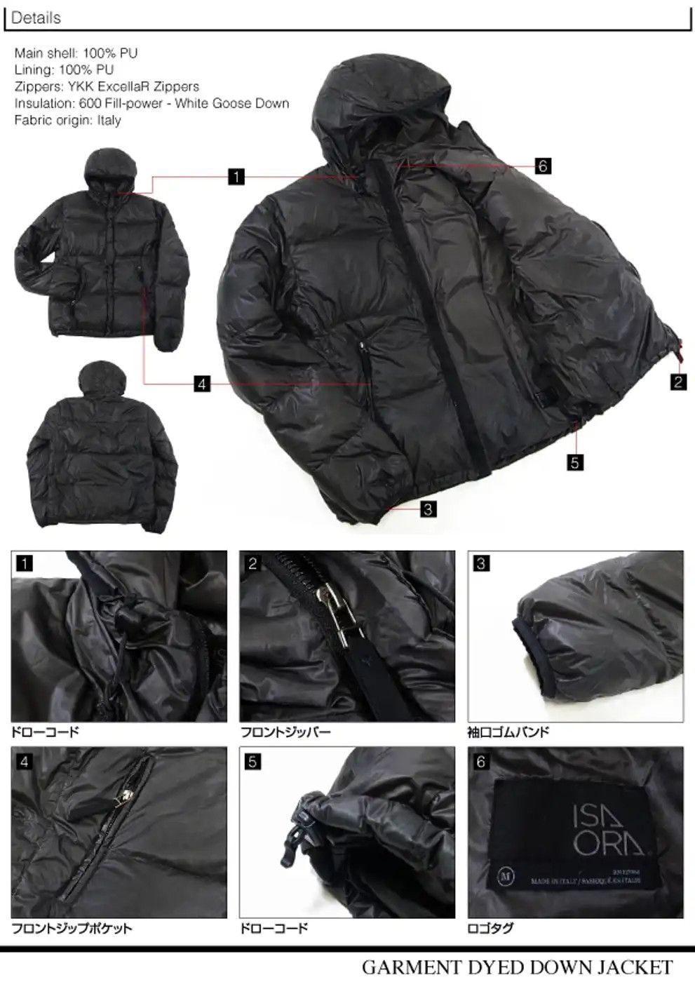 Garment Dyed Down Jacket