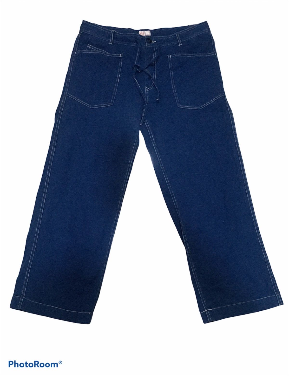 Ceon Buckle Back Flare Wide Leg Crop Pants