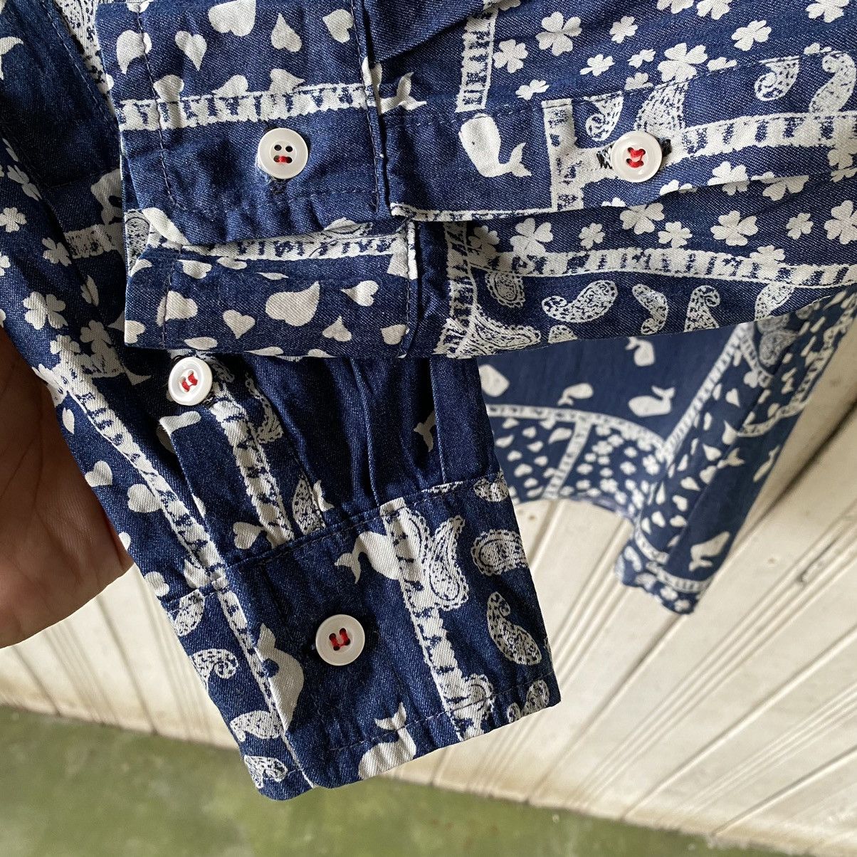 April 77 Vintage April 77 Bandana Patchwork Button Up Shirt Size US S / EU 44-46 / 1 - 5 Thumbnail