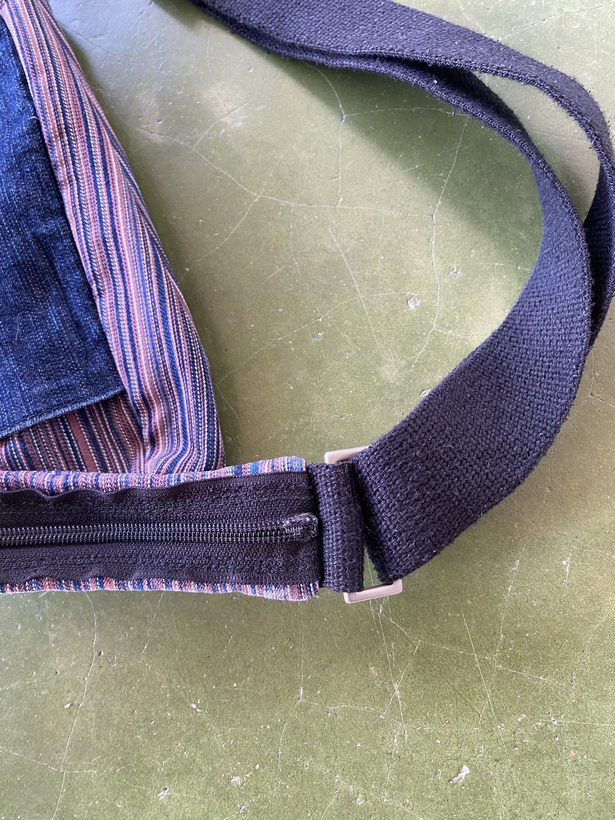 Japanese Brand × Vintage Vintage Fabric Connection Cross Body Bag Distressed Size ONE SIZE - 8 Thumbnail