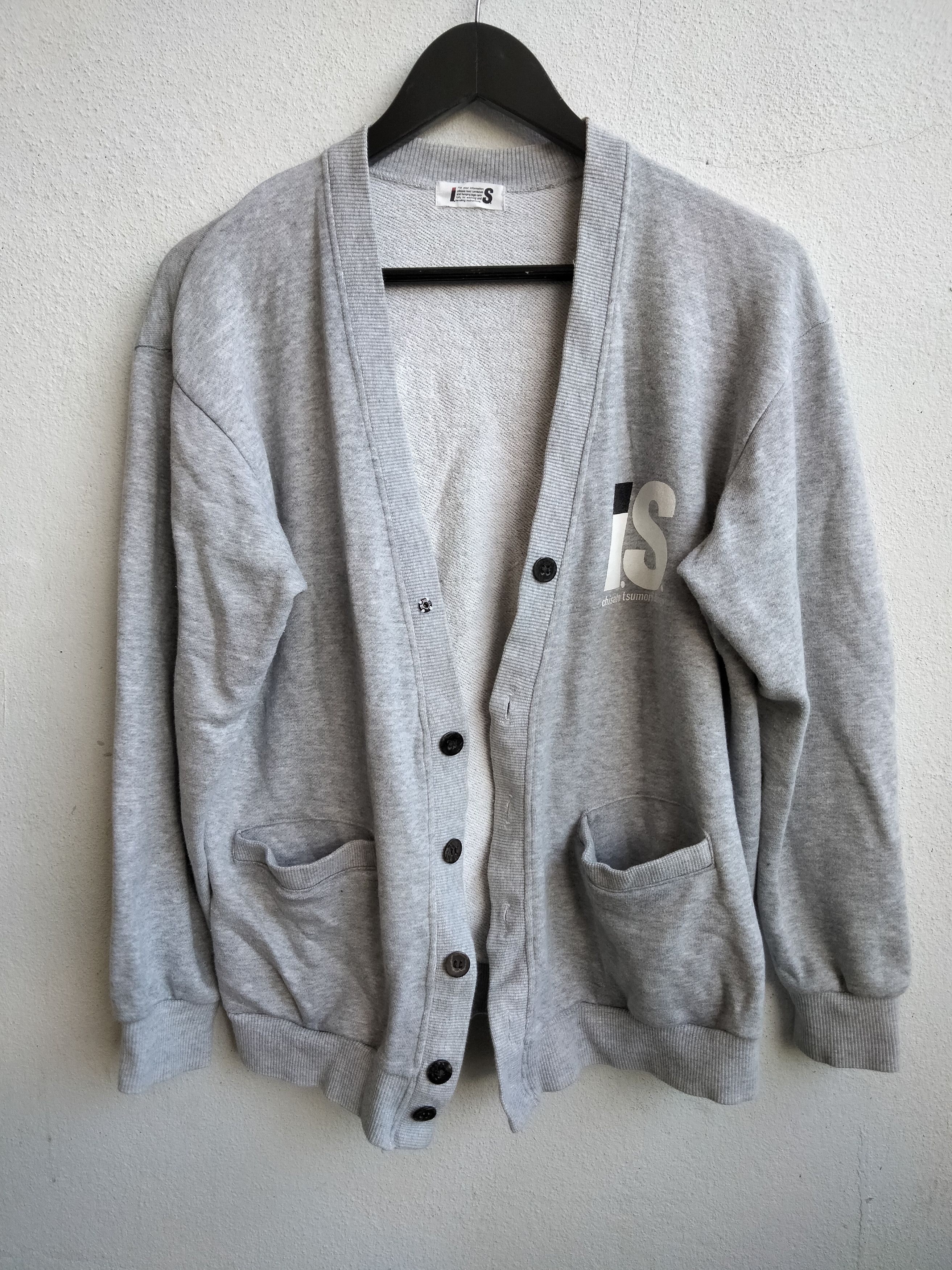Issey Miyake Vintage 80s Issey Miyake Sweatshirt Cardigan Size US M / EU 48-50 / 2 - 3 Thumbnail