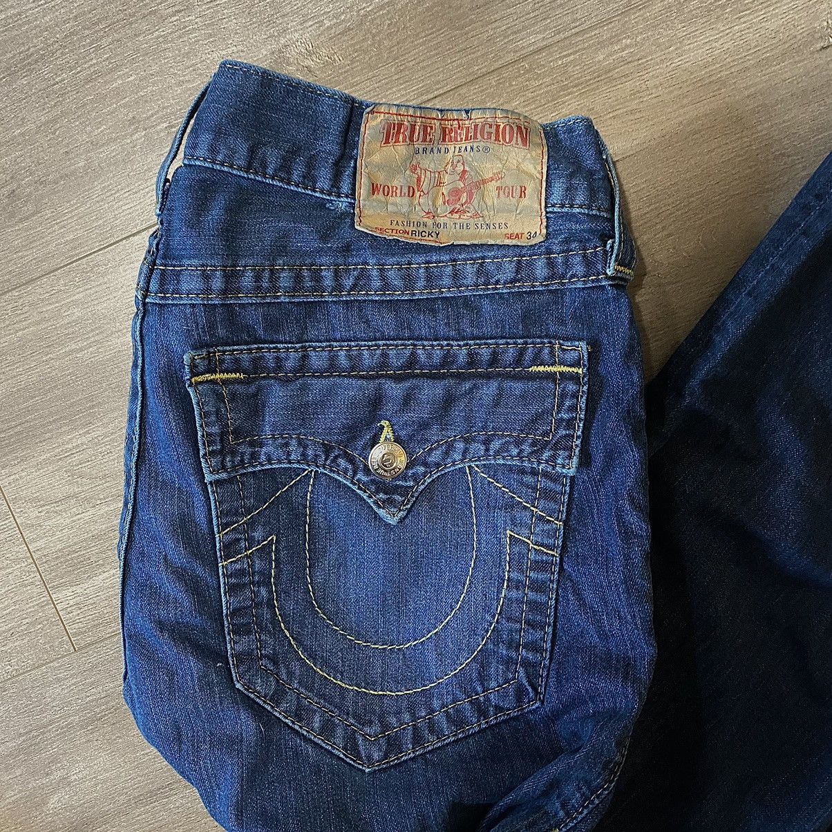 True Religion True Religion Ricky Jeans Size US 34 / EU 50 - 3 Thumbnail