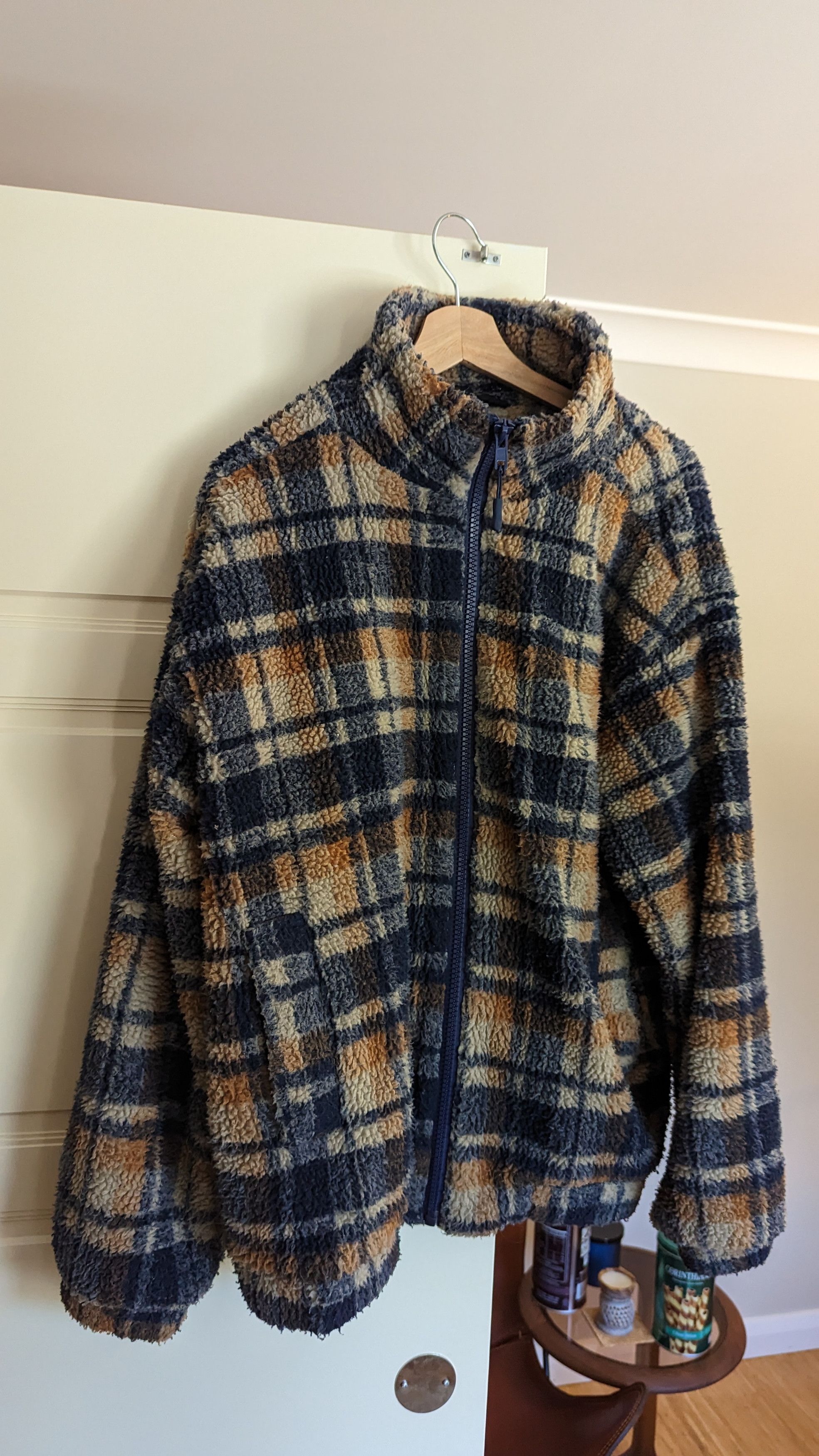 Other Brown & Blue Fleece Light Jacket Size US M / EU 48-50 / 2 - 1 Thumbnail