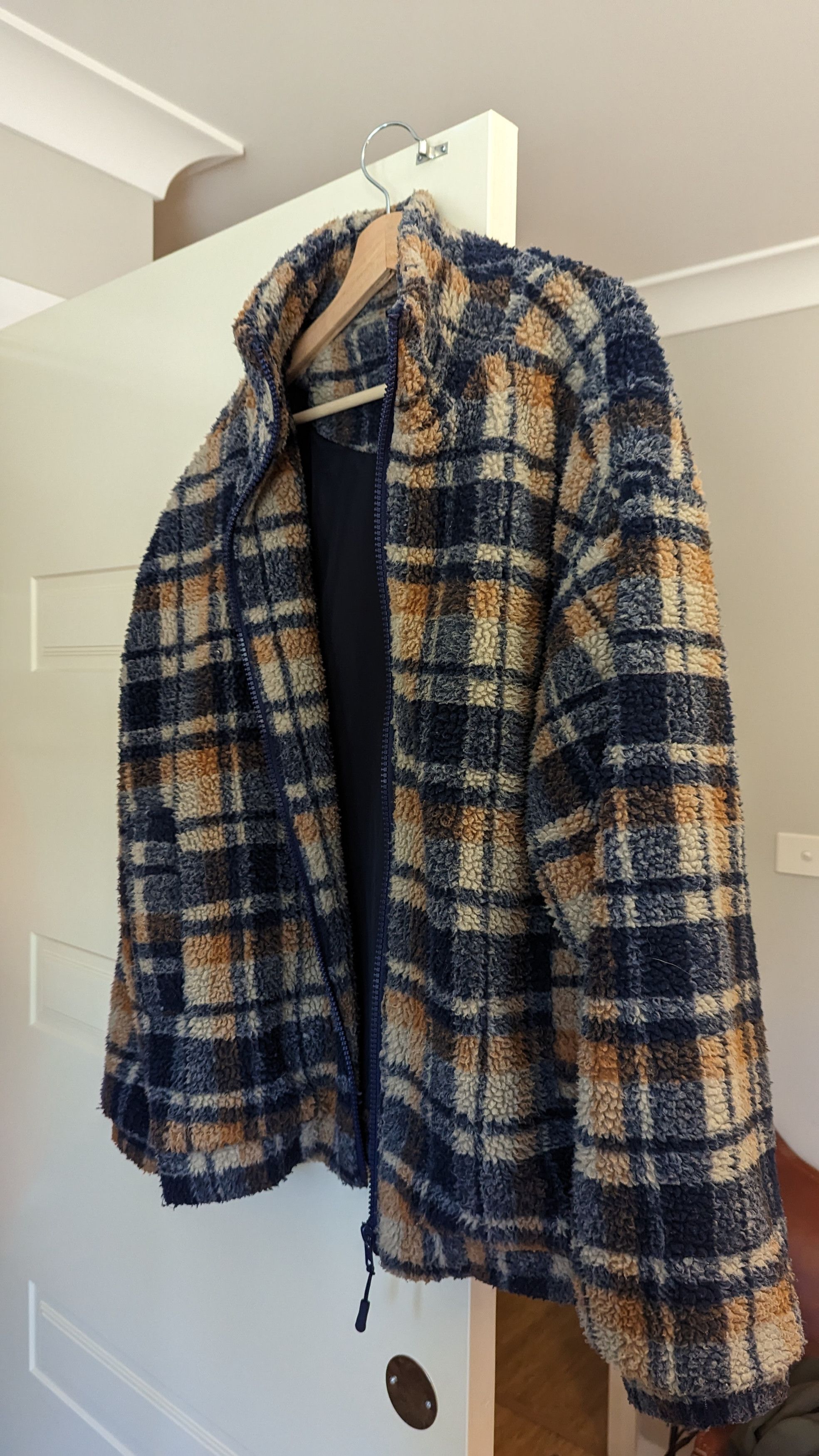 Other Brown & Blue Fleece Light Jacket Size US M / EU 48-50 / 2 - 2 Thumbnail