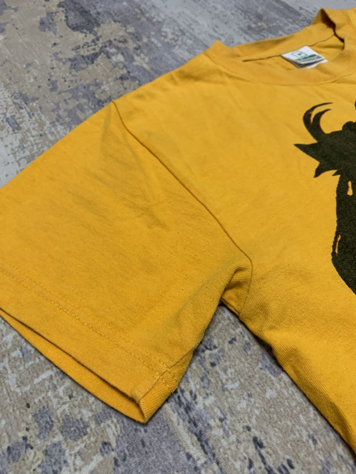 Vintage Vintage Albert Einstein Graphic T-Shirt Mustard Big Head Size US S / EU 44-46 / 1 - 5 Thumbnail