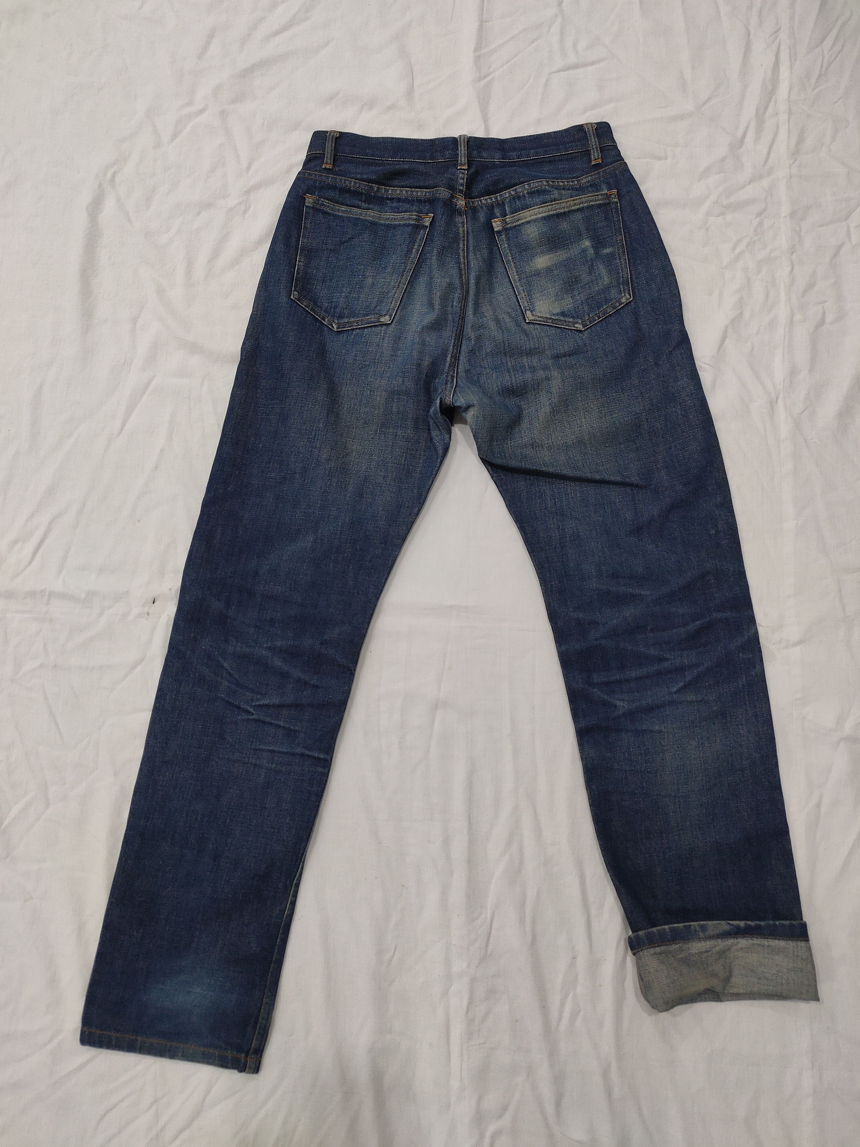 Vintage 90s A.P.C. Clawmark Distress Selvedge Jeans