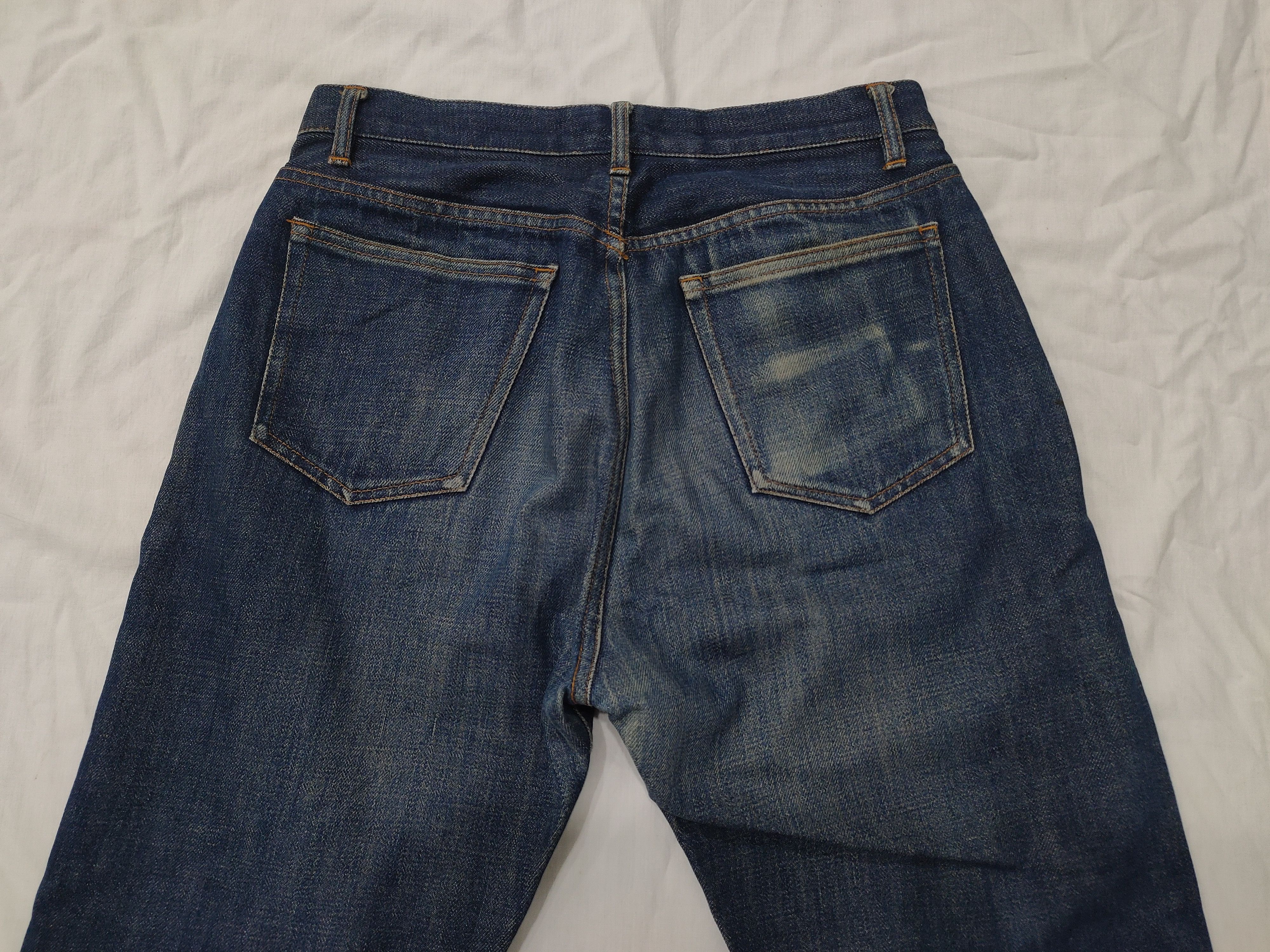 Vintage 90s A.P.C. Clawmark Distress Selvedge Jeans