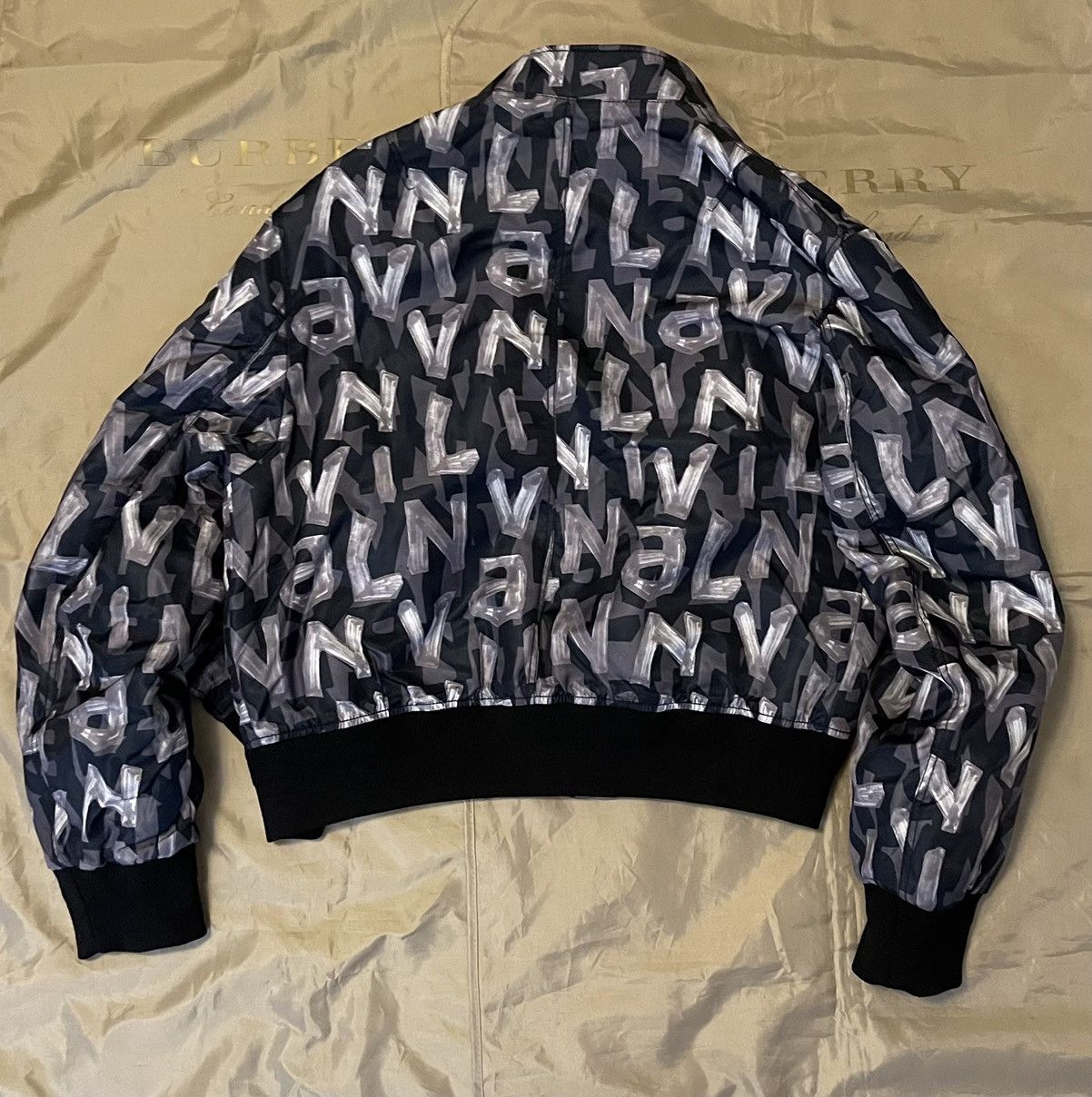 Lanvin LANVIN LOGO BOMBER JACKET Size 46 $2500 black Size US S / EU 44-46 / 1 - 7 Thumbnail