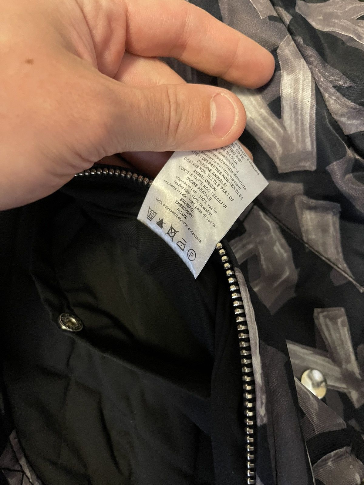 Lanvin LANVIN LOGO BOMBER JACKET Size 46 $2500 black Size US S / EU 44-46 / 1 - 6 Thumbnail