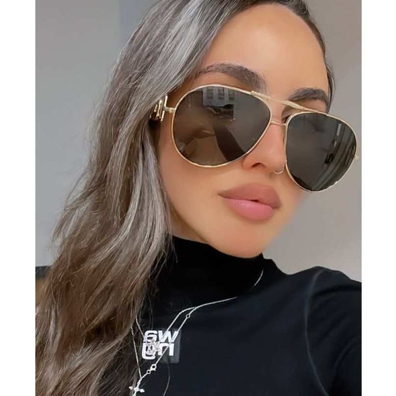 Versace NEW Versace VE2249 Gold Aviator Sunglasses Grailed
