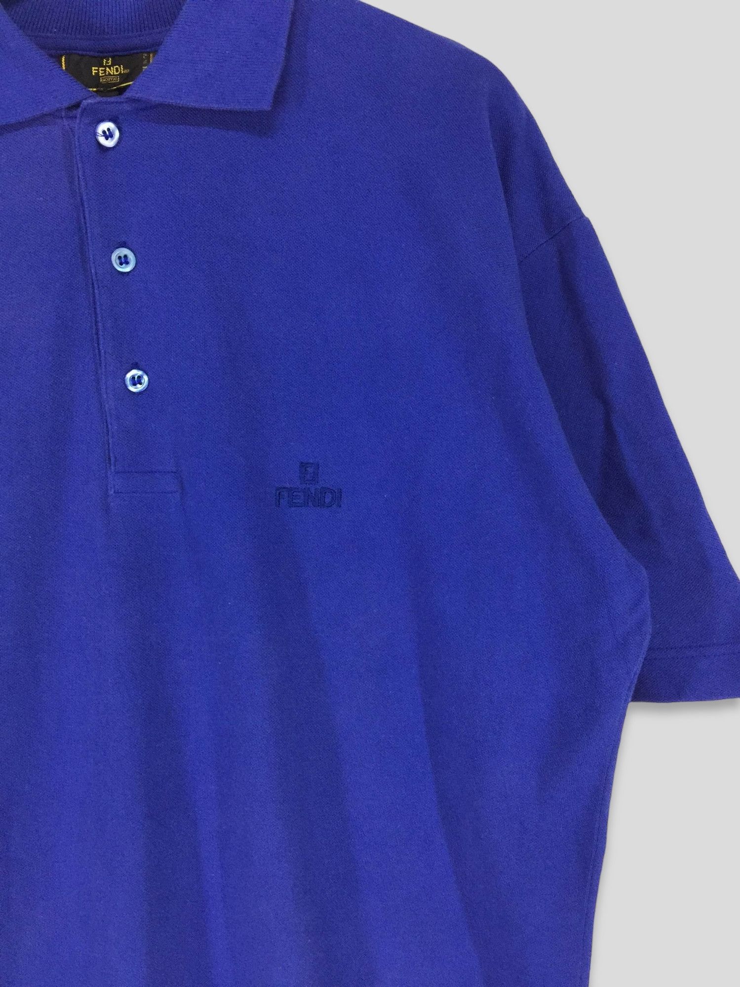 Designer × Fendi Fendi logo polo shirt Size US L / EU 52-54 / 3 - 3 Thumbnail