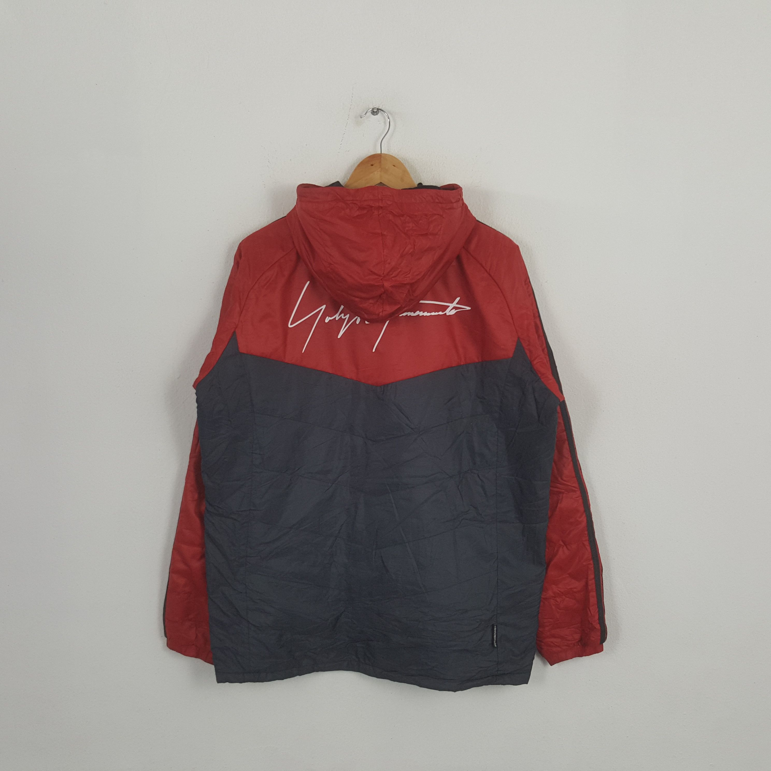 Adidas × Vintage × Yohji Yamamoto Vintage Adidas Yohji Yamamoto Japanese Custom Art Hoodies Size US L / EU 52-54 / 3 - 1 Thumbnail