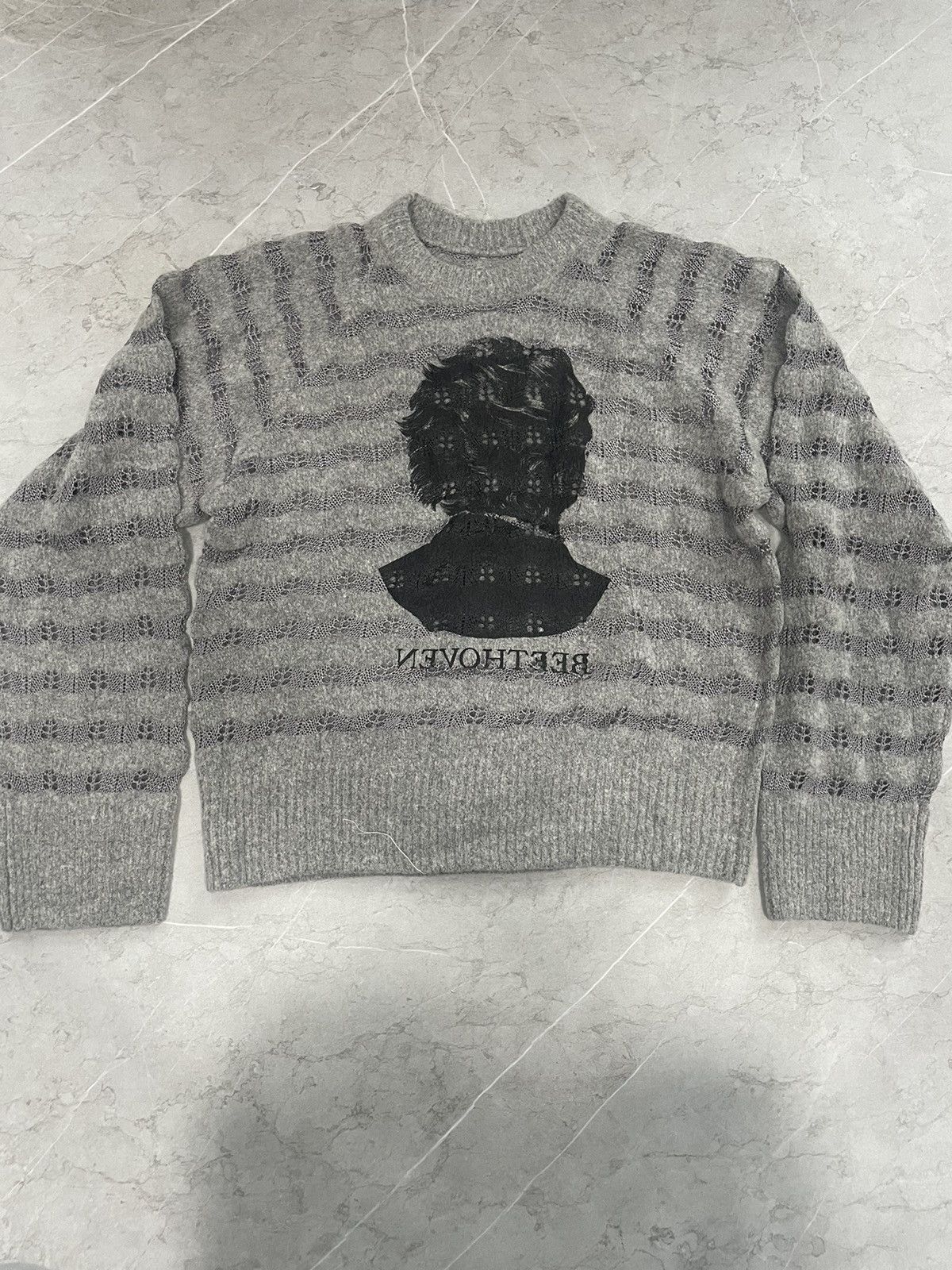 masu reverse beethoven sweater MASU Beethoven sweater S