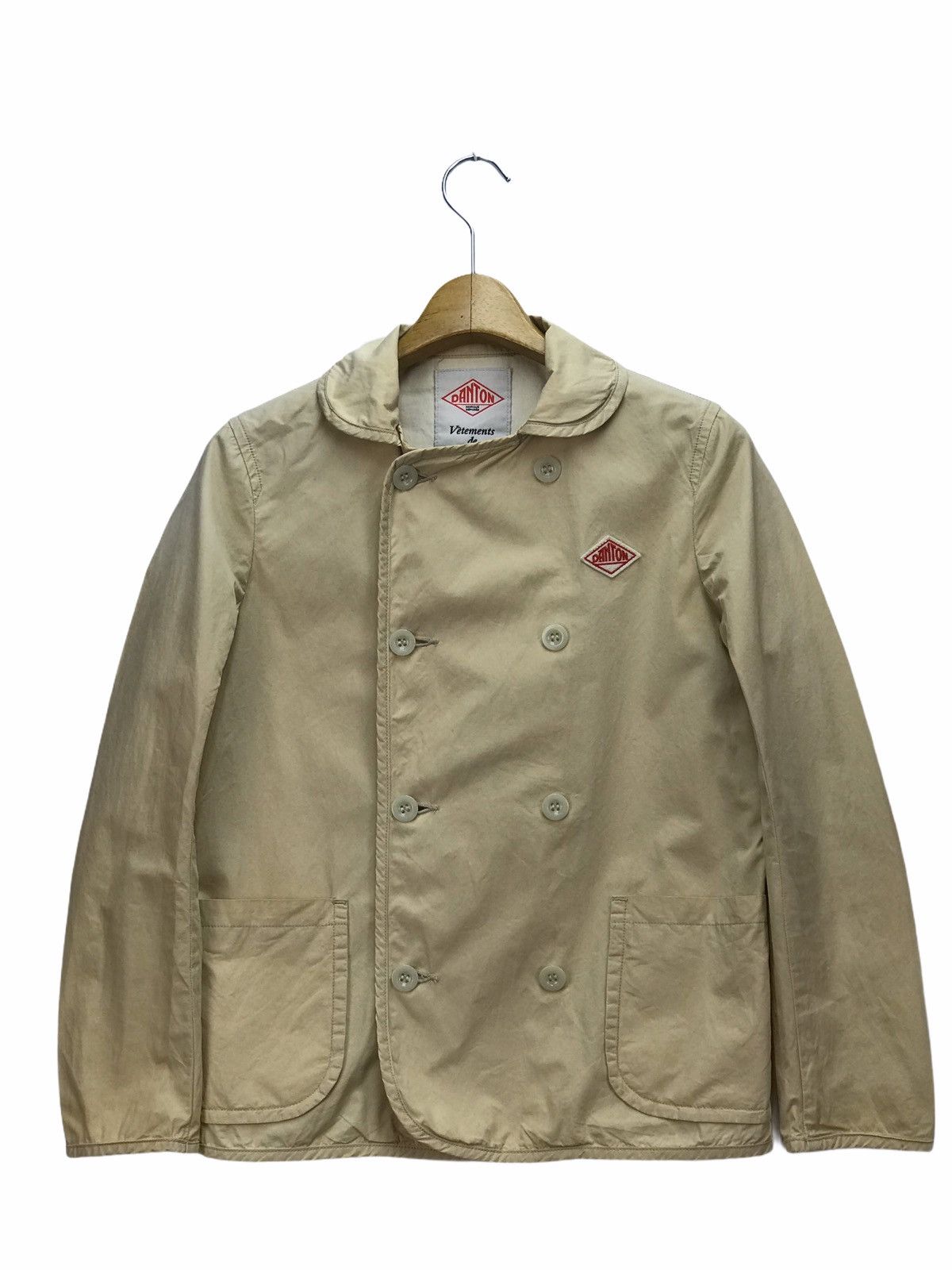image of Danton Pea Coat Style in Brown, Women's (Size Small)