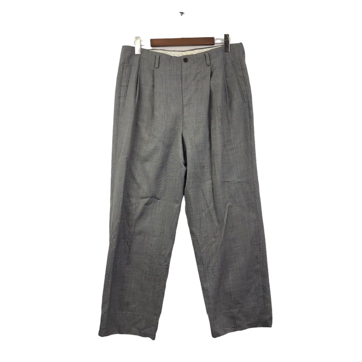 Moschino Vintage MOSCHINO Italy Brand Baggy Wool Trousers Pant Size US 34 / EU 50 - 1 Thumbnail