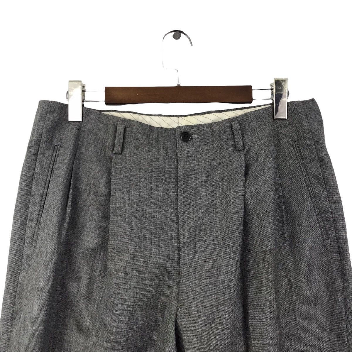 Moschino Vintage MOSCHINO Italy Brand Baggy Wool Trousers Pant Size US 34 / EU 50 - 2 Thumbnail