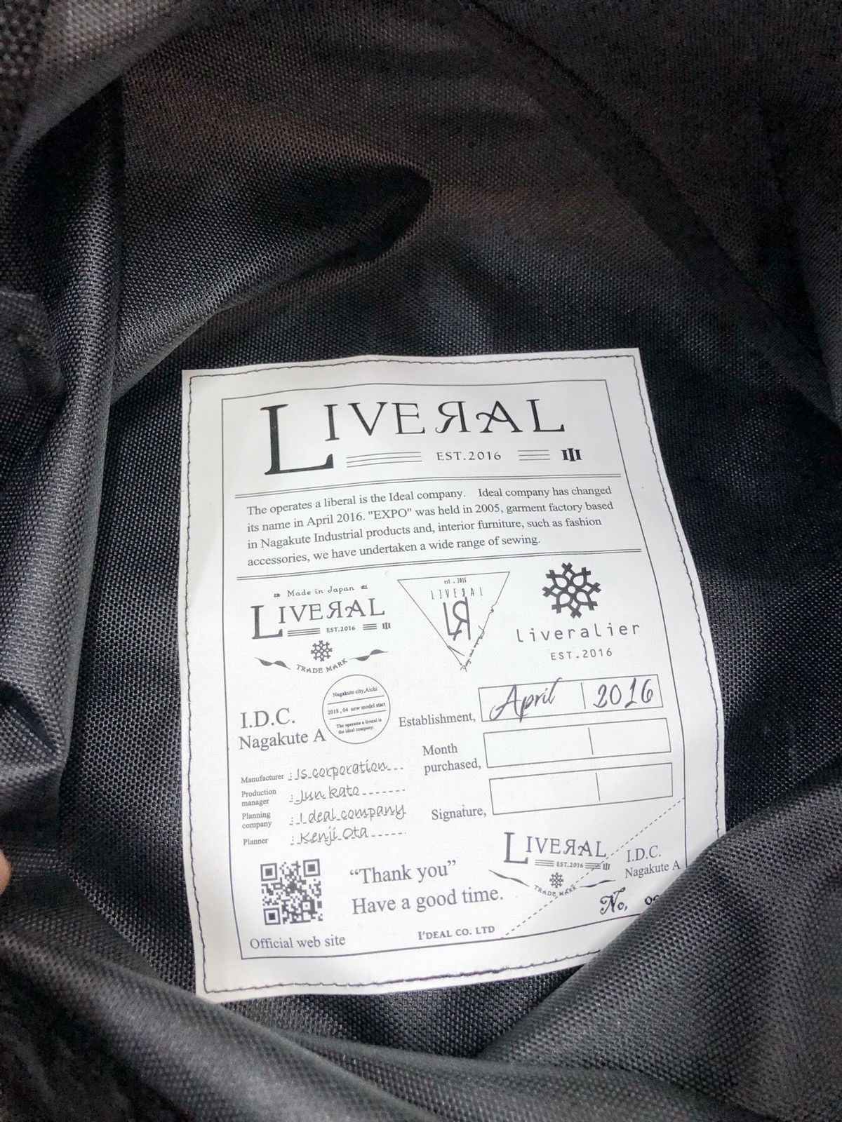 Japanese Brand LIVERAL Japan by Kenji Ota exclusive design fashion Size ONE SIZE - 14 Thumbnail