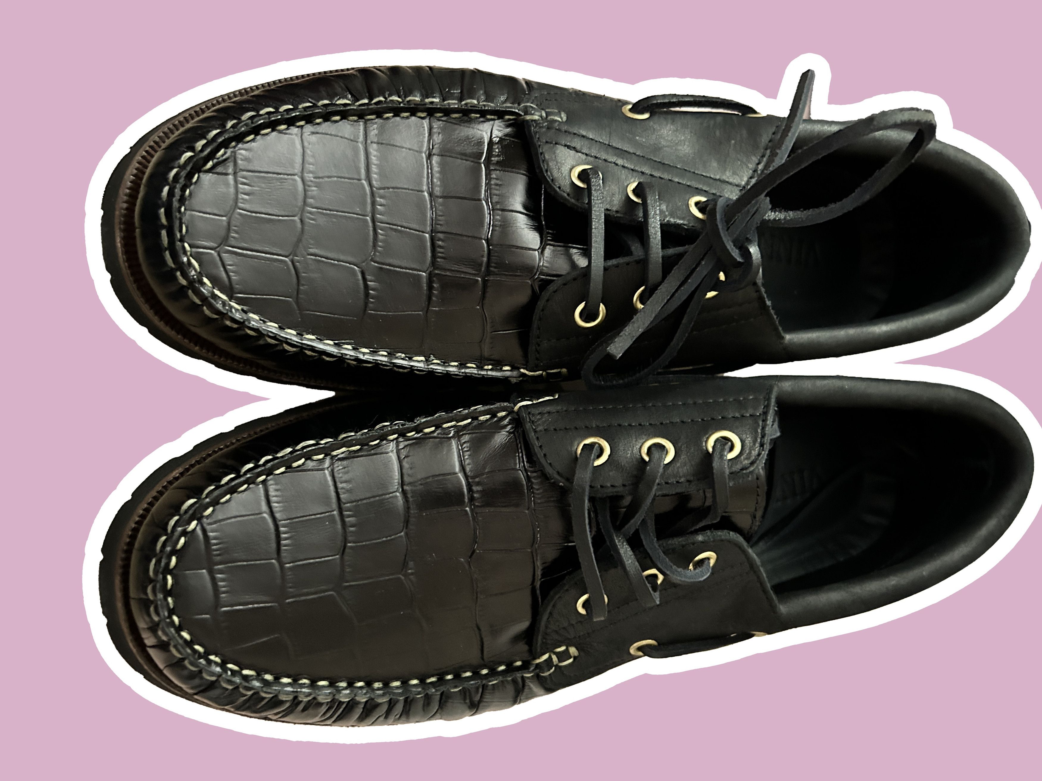 Vinny's Vinny's Aztec Boat Shoe Crocodile Black size US 11 / EU 44 Grailed