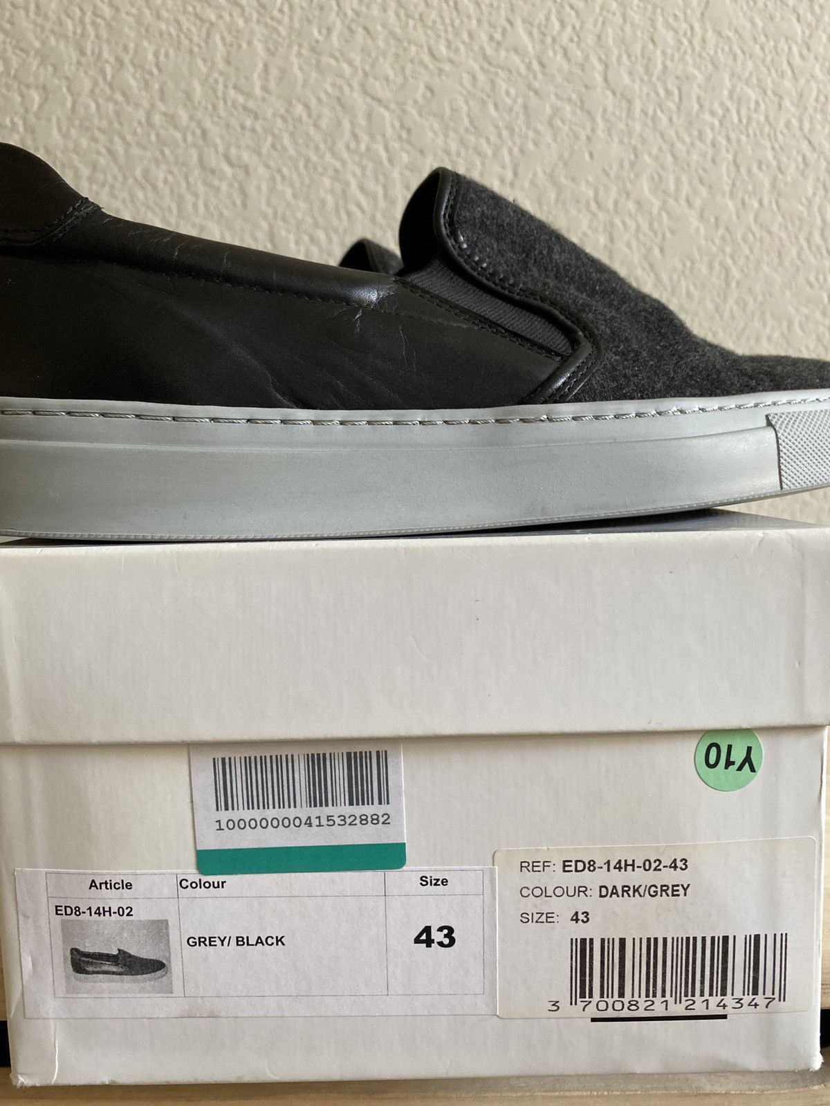 National Standard Dark Grey/Black Low Top Slip-On Size 43 Size US 10.5 / EU 43-44 - 10 Thumbnail