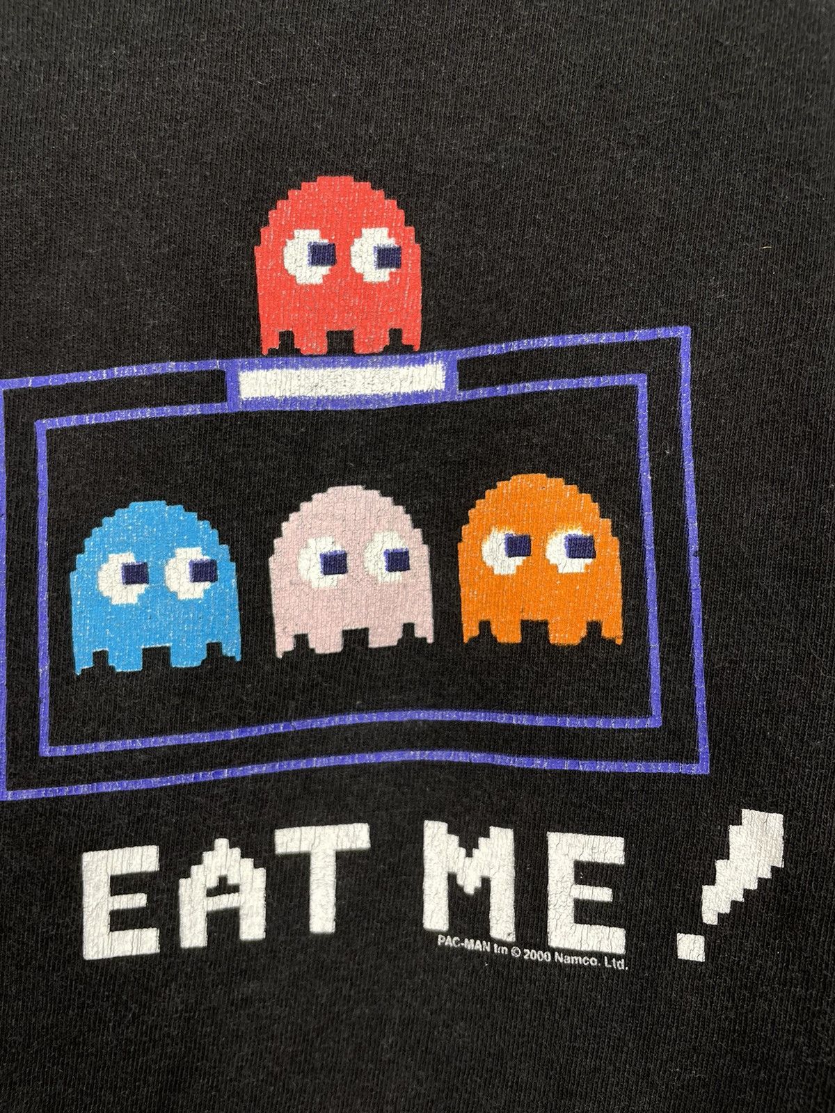 Nintendo Vintage Y2K Eat me! Pacman game promo t shirt Size US XL / EU 56 / 4 - 4 Thumbnail