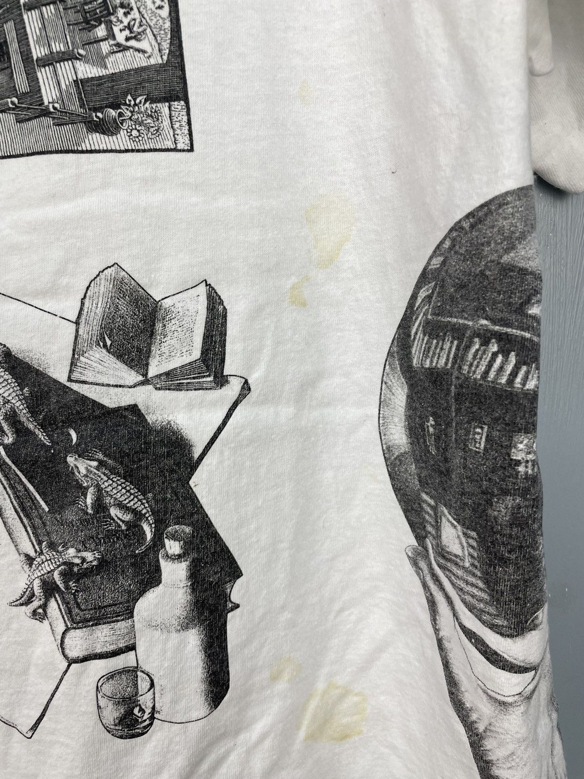 Art × Made In Usa × Vintage Vintage 80s M.C. Escher art t shirt 