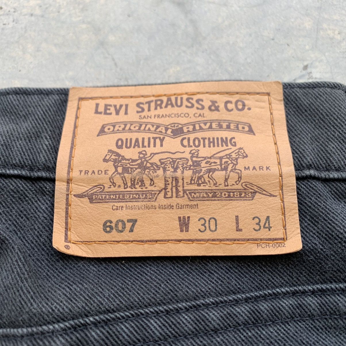 Levi's Levis 607 Black Denim Jeans Size W30x31 Size US 30 / EU 46 - 11 Thumbnail