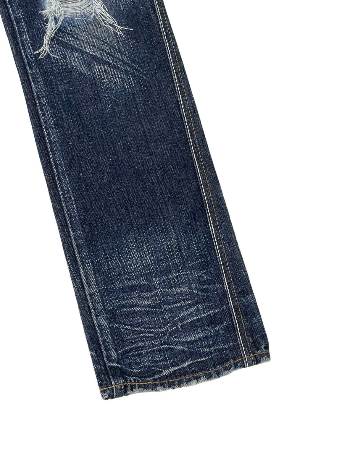 Japanese Brand Double Waist Slim Jeans Antgauge Distres Clawmark Denim 52🟦 Size US 29 - 4 Thumbnail