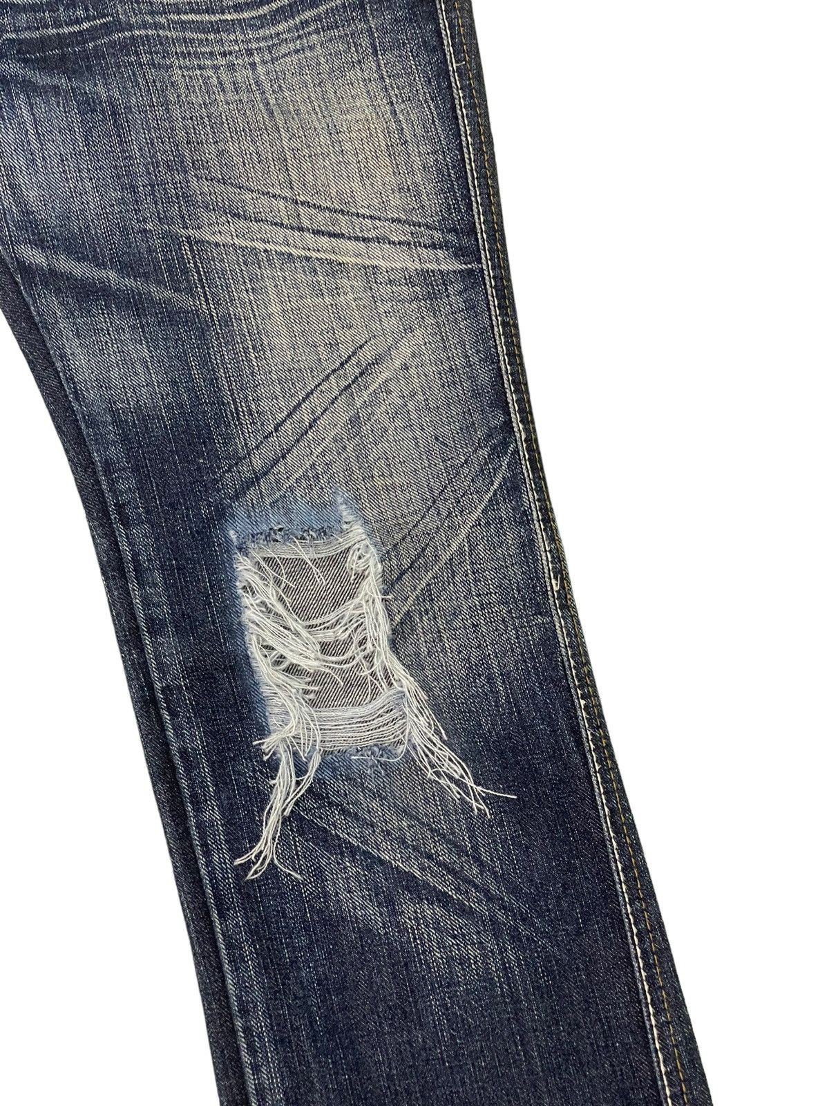 Japanese Brand Double Waist Slim Jeans Antgauge Distres Clawmark Denim 52🟦 Size US 29 - 7 Thumbnail