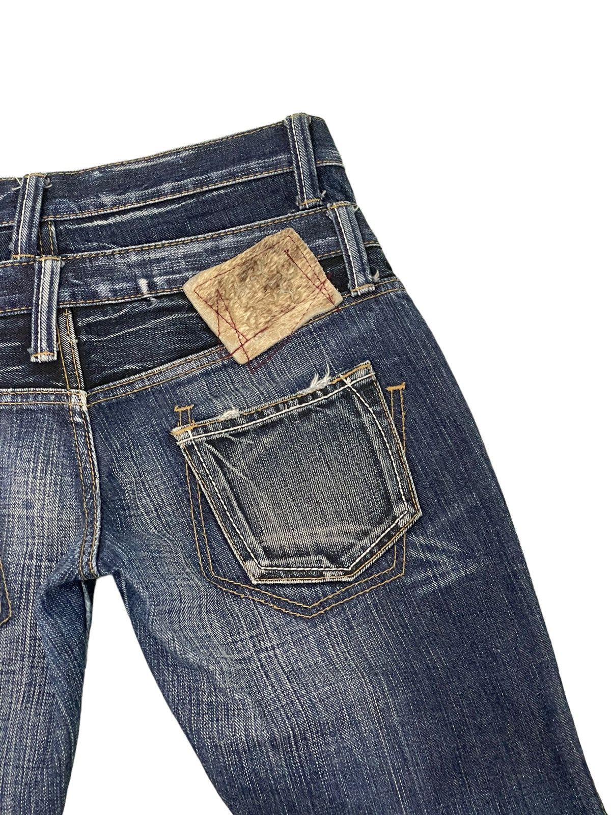 Japanese Brand Double Waist Slim Jeans Antgauge Distres Clawmark Denim 52🟦 Size US 29 - 19 Thumbnail