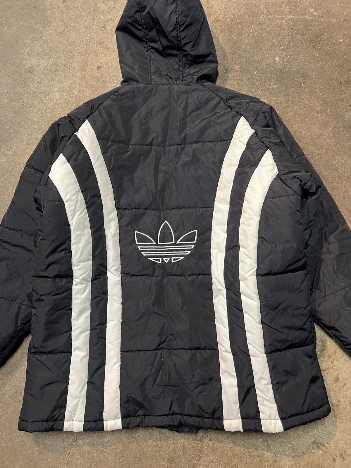 Adidas × Vintage Vintage Adidas Trefoil Puffer Parka Jacket Size US XL / EU 56 / 4 - 6 Thumbnail
