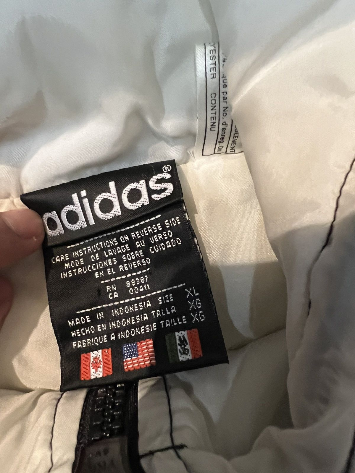 Adidas × Vintage Vintage Adidas Trefoil Puffer Parka Jacket Size US XL / EU 56 / 4 - 5 Thumbnail