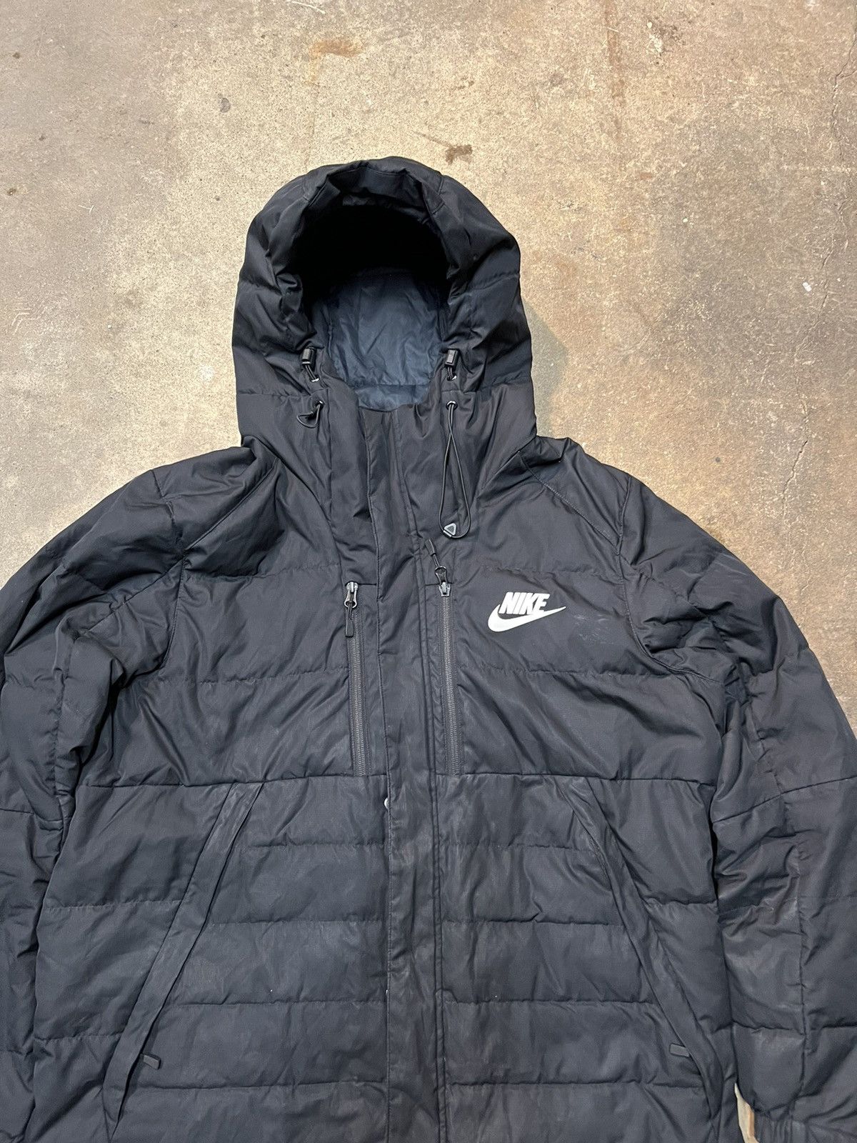 Nike × Vintage Vintage Nike Parka Puffer Jacket Size US L / EU 52-54 / 3 - 3 Thumbnail