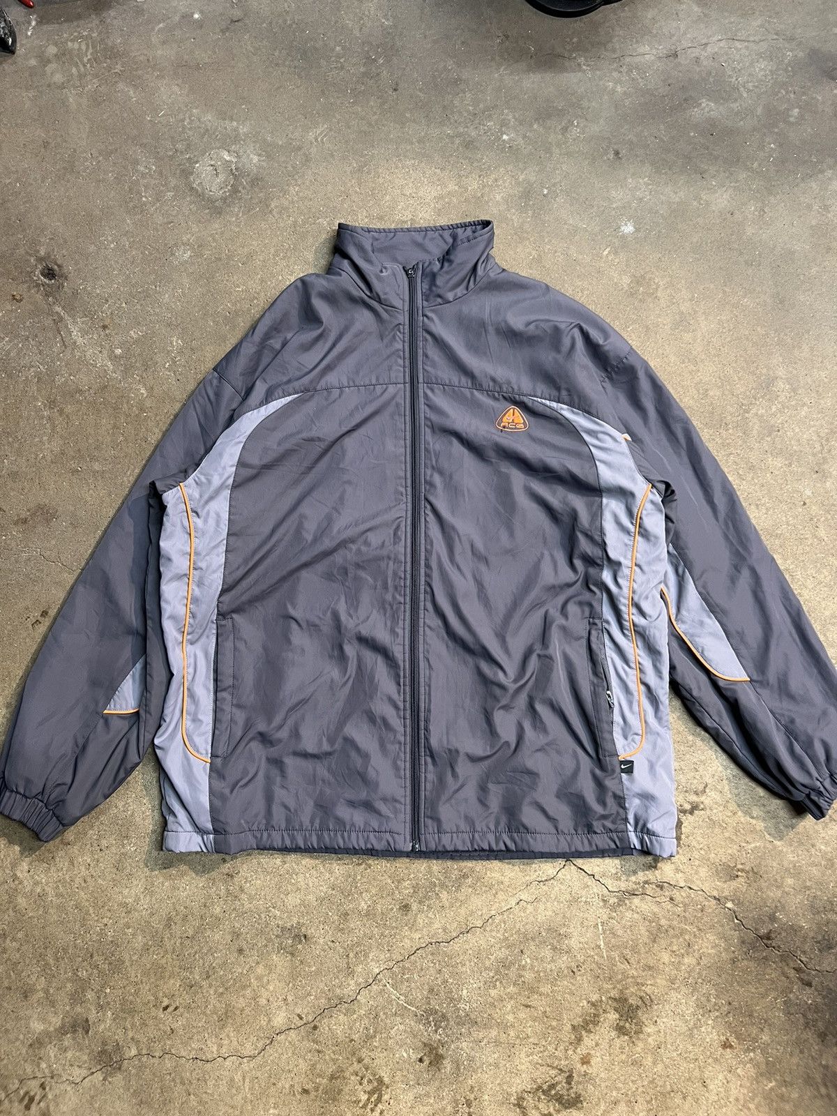 Nike ACG × Vintage Vintage Nike ACG Gray Technical Jacket Size US XL / EU 56 / 4 - 1 Thumbnail