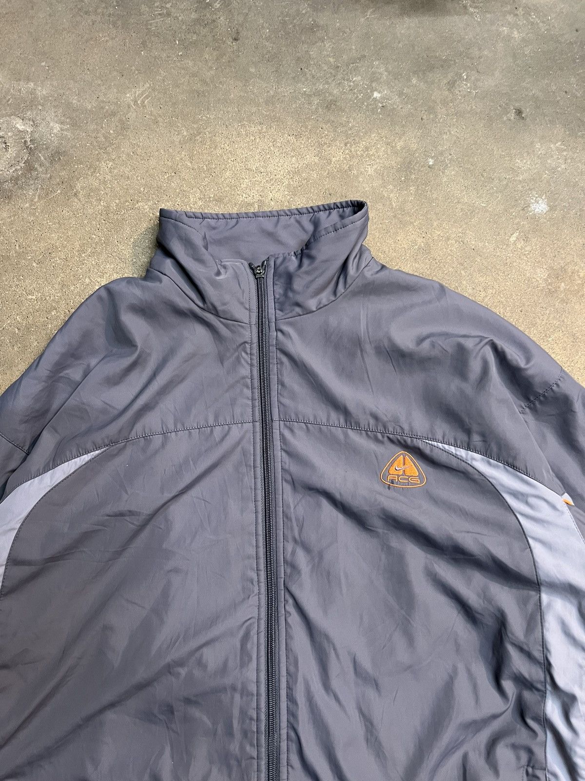 Nike ACG × Vintage Vintage Nike ACG Gray Technical Jacket Size US XL / EU 56 / 4 - 3 Thumbnail