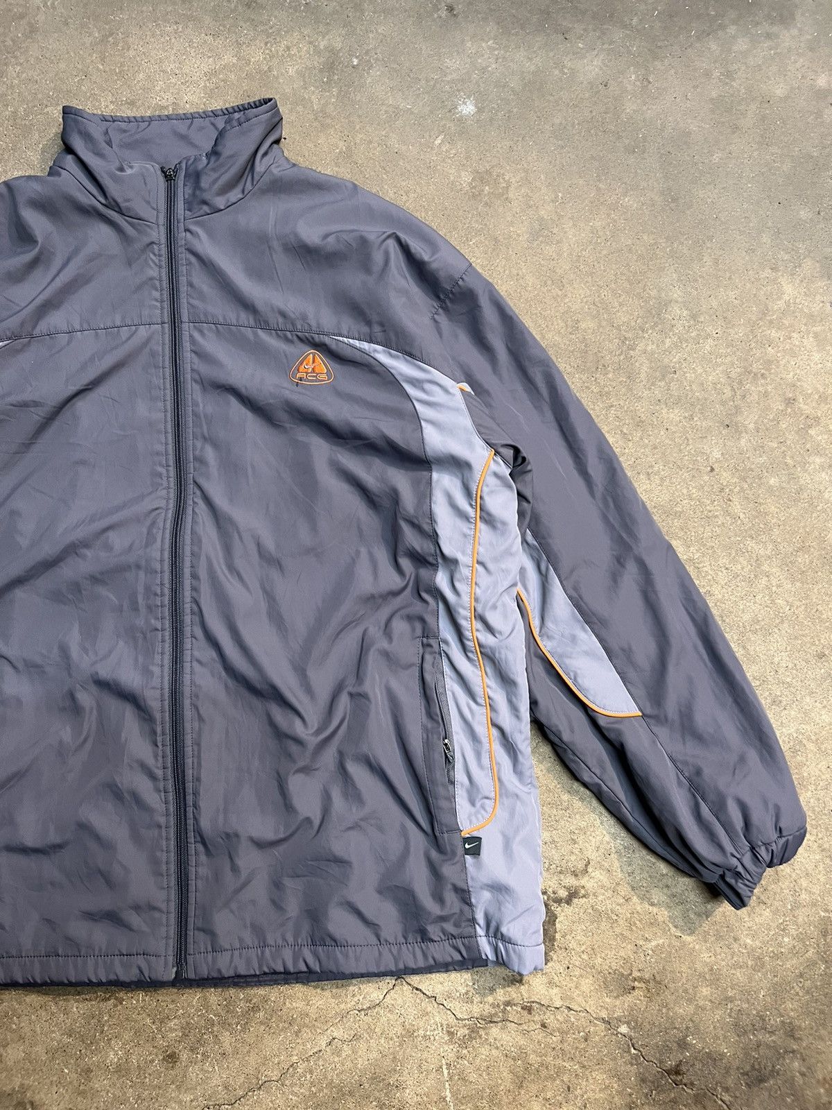 Nike ACG × Vintage Vintage Nike ACG Gray Technical Jacket Size US XL / EU 56 / 4 - 2 Thumbnail