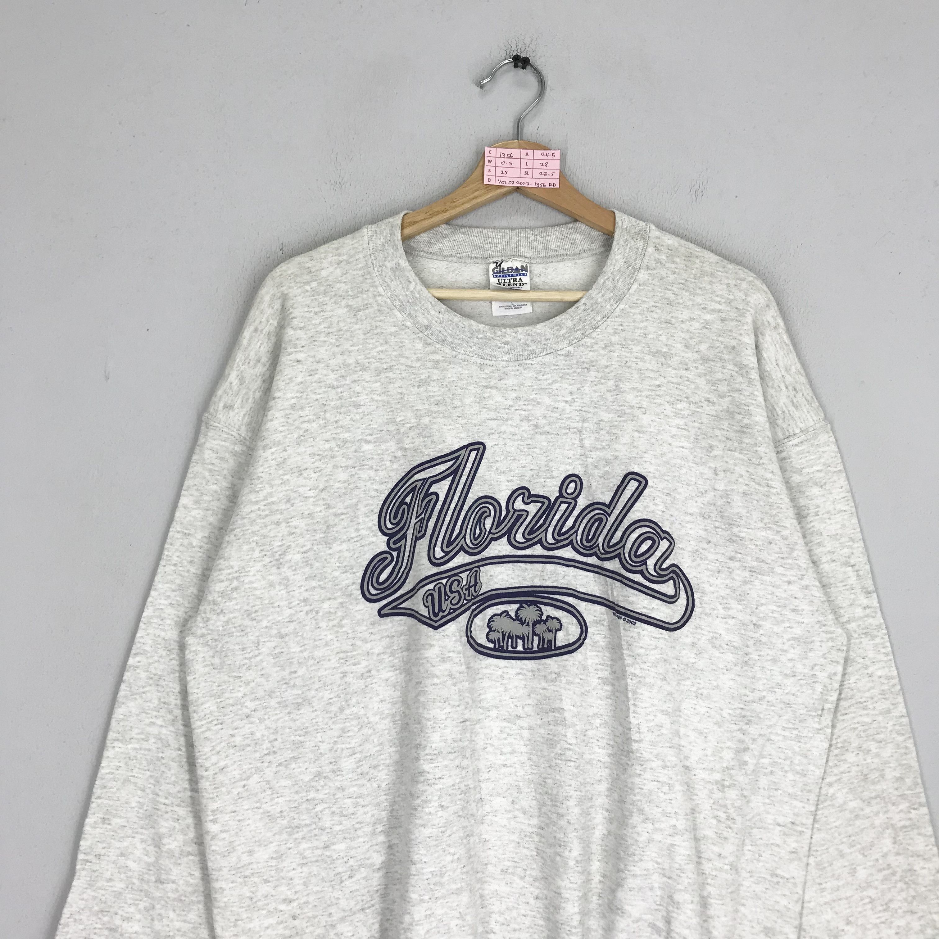 Vintage Vintage Florida Sweatshirt Florida Gray Florida State Size US L / EU 52-54 / 3 - 3 Thumbnail