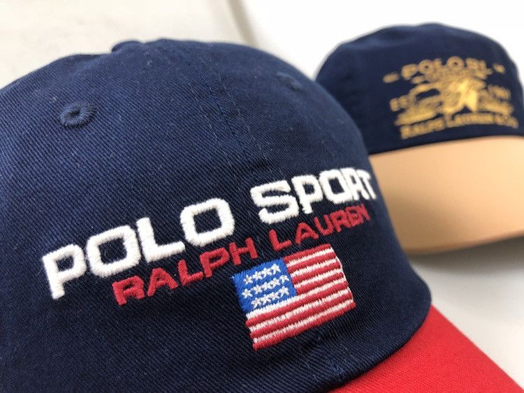 Ralph Lauren Polo Hat RL Vintage 90S Cap Baseball USA US