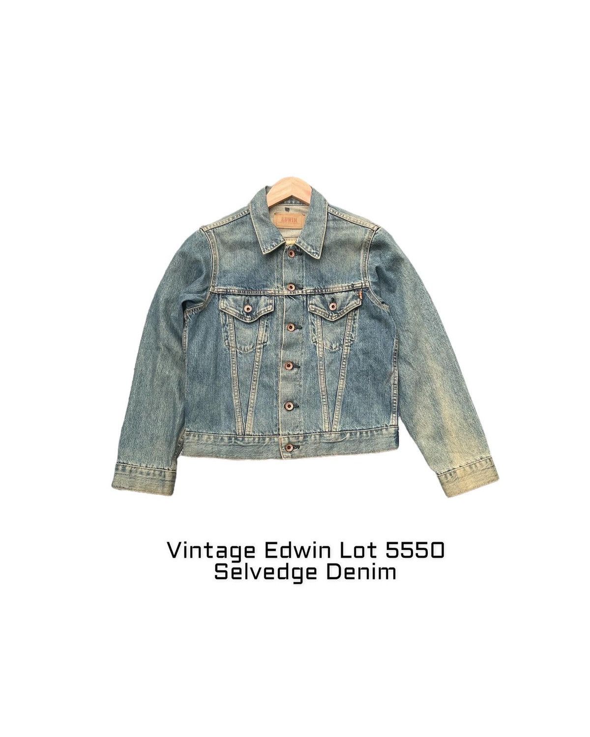 image of Stealvintage Edwin Selvedge Denim Jacket in Blue, Men's (Size Small)